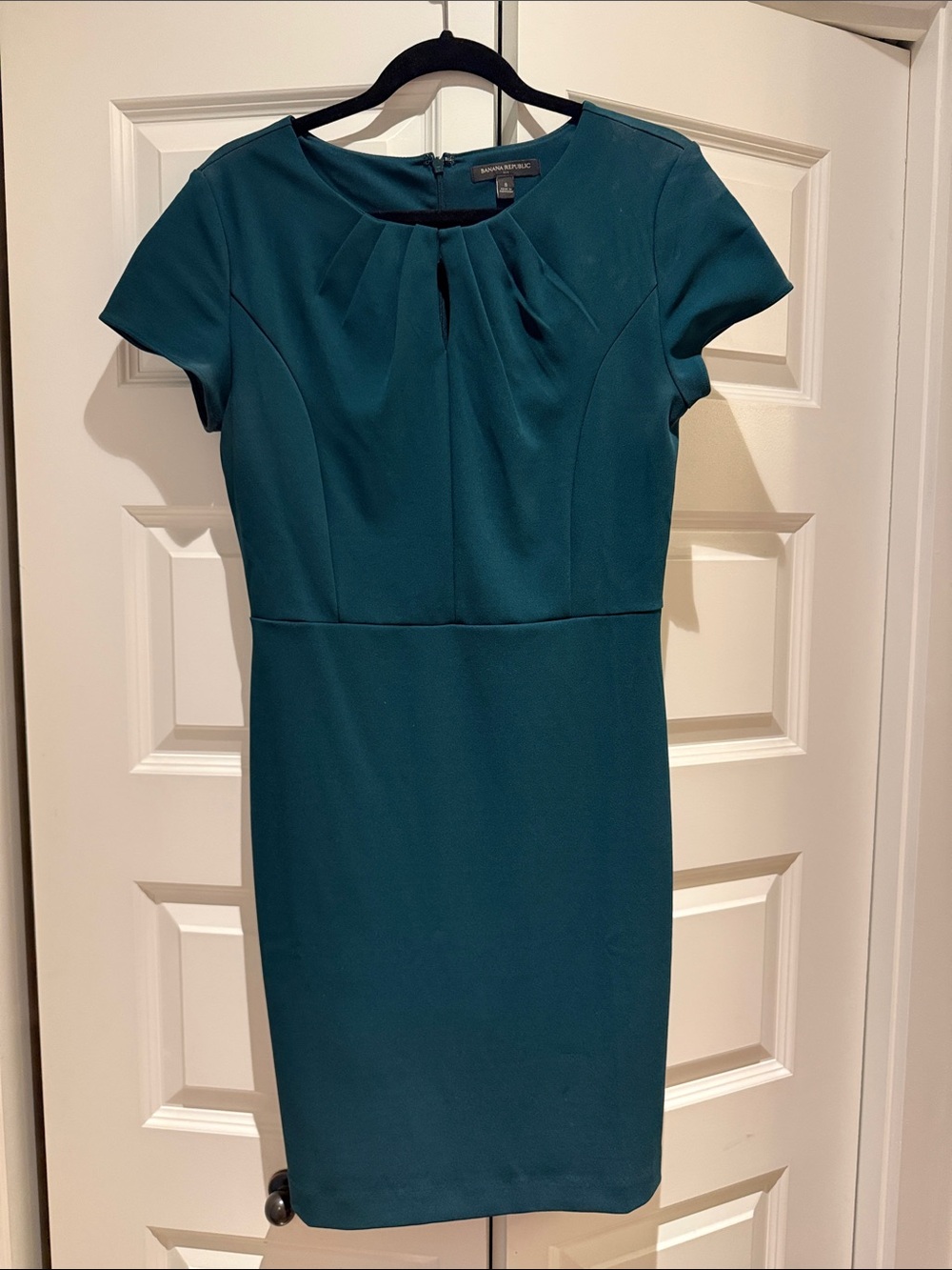 Banana Republic Teal Midi Sheath Dress